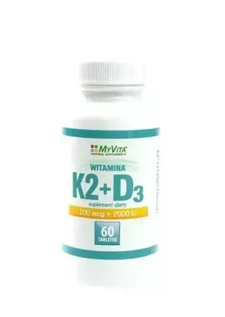 Witamina K2 MK7+D3 60 tab. MyVita